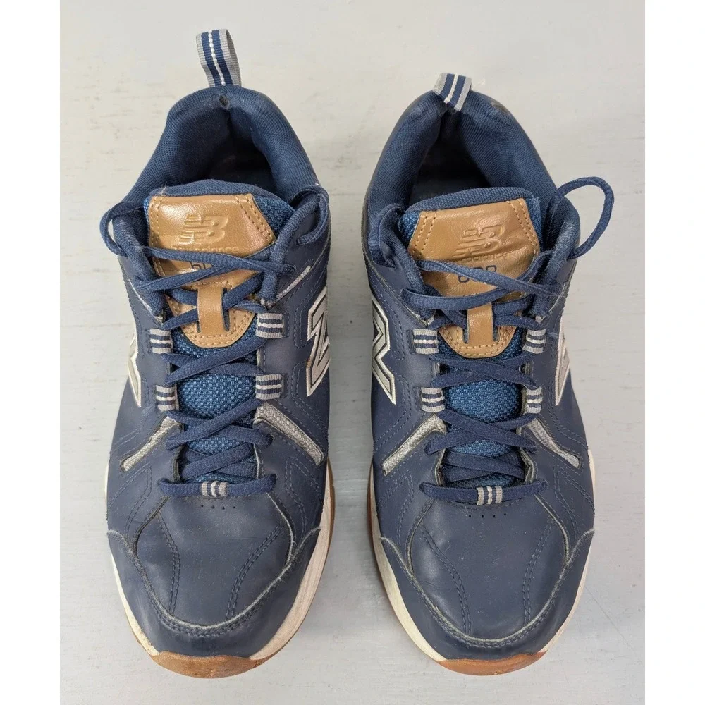 New Balance MX608SN4 Athletic Training Shoes Mens 8.5 Navy Blue‎ Leather Lace Up